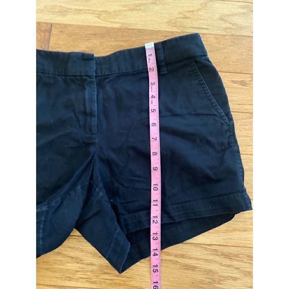 J. Crew women's black cotton mid-rise casual summer shorts size 8 - Picture 7 of 8